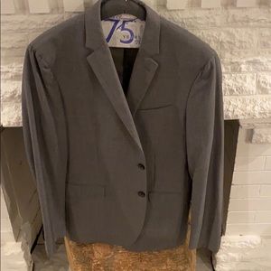 Banana Republic Suit Jacket Grey-fine point checks